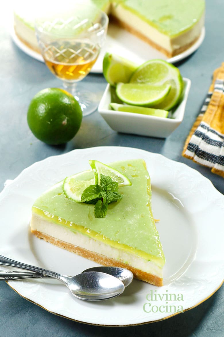 tarta de mojito sin horno