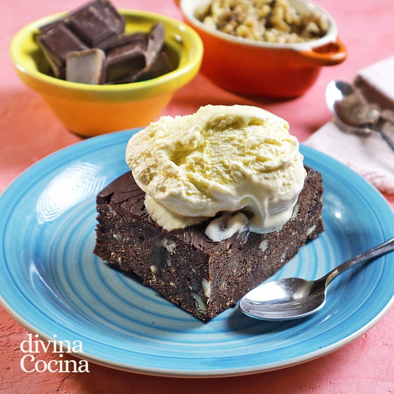 brownie de chocolate sin horno 