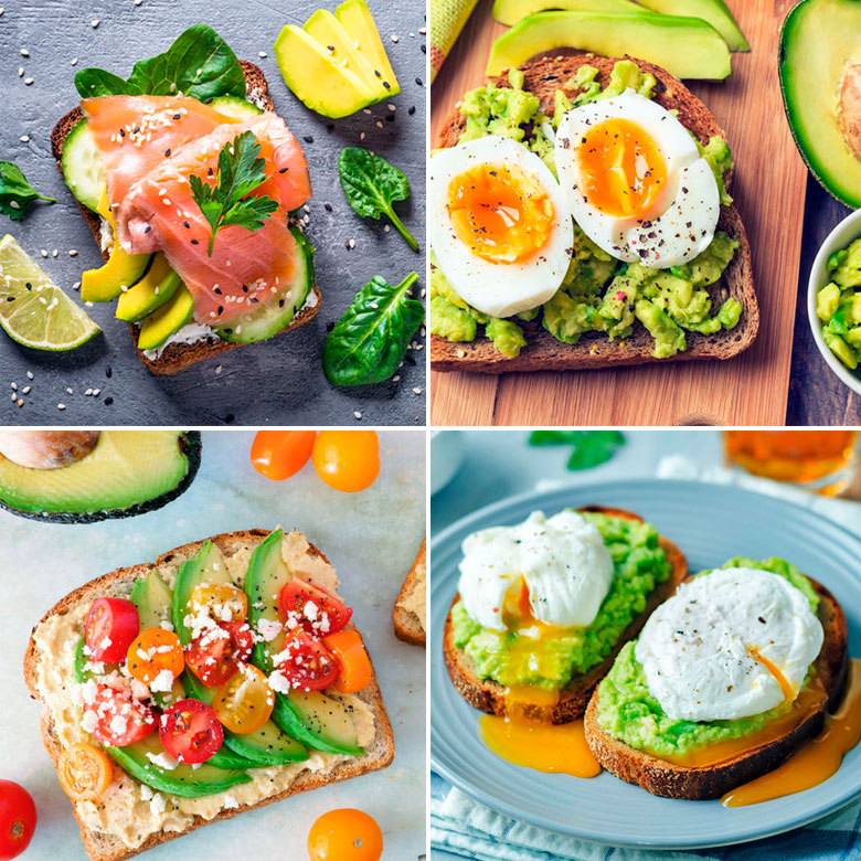 Tostadas con aguacates para desayunos o brunch - DIVINA COCINA