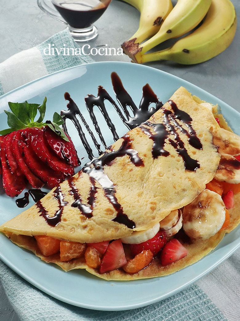 crepes de fruta fresca