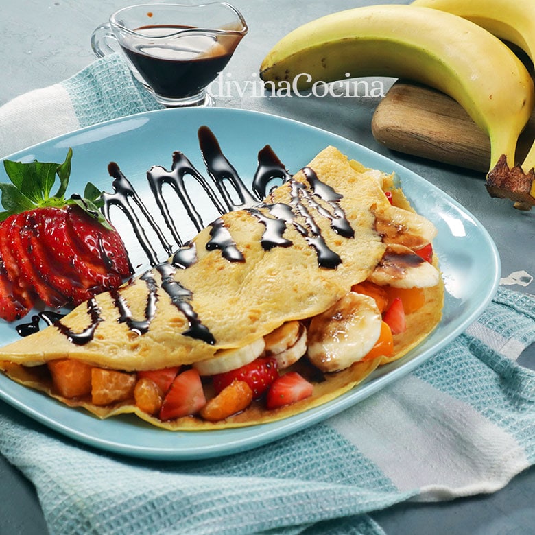 crepes de fruta fresca