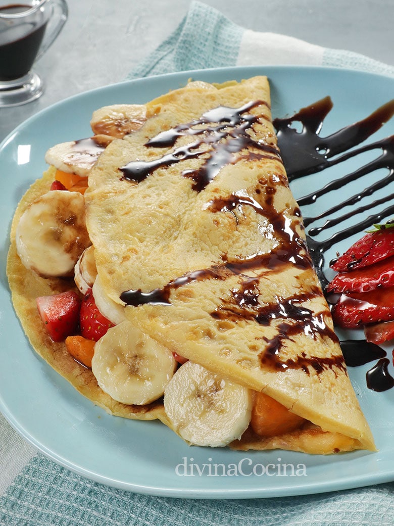 crepes de fruta fresca