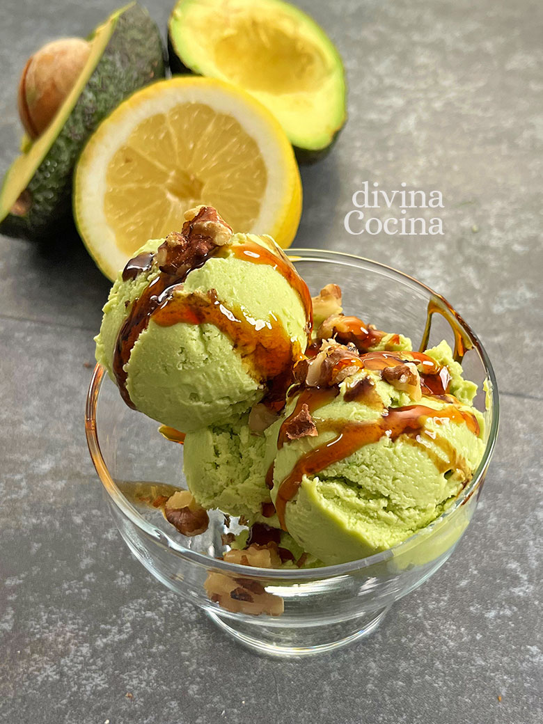 helado de aguacates