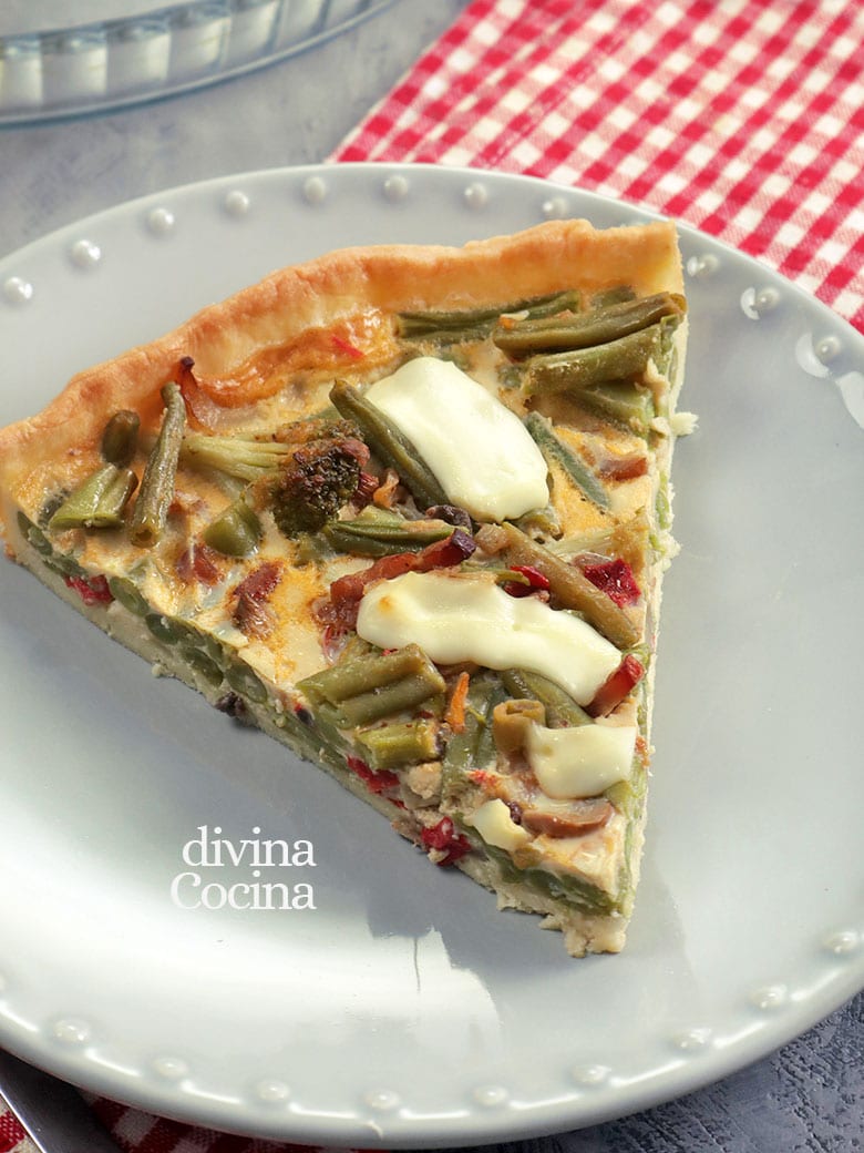 quiche de verduras y queso