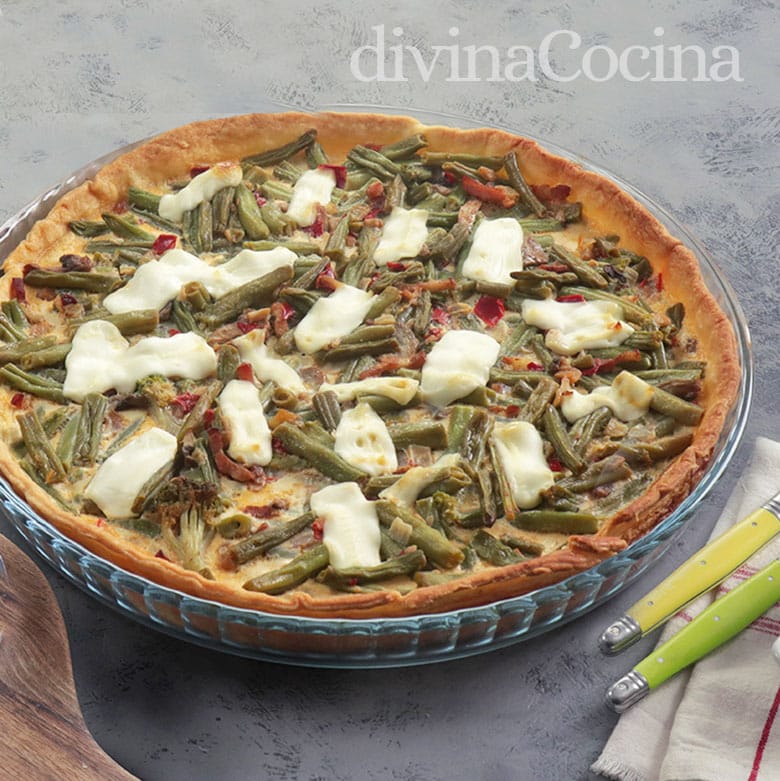 quiche de verduras y queso