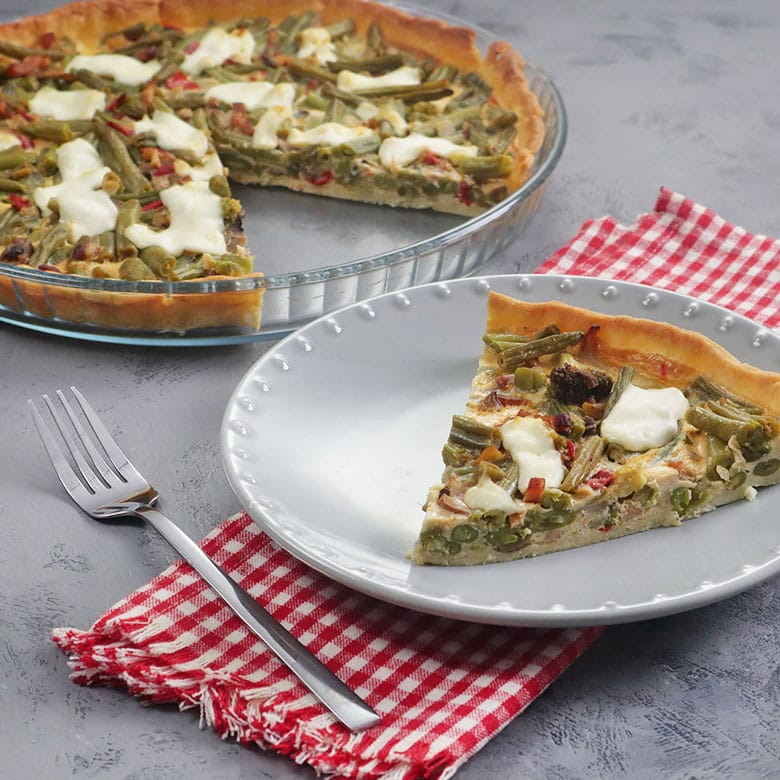 quiche de verduras y queso