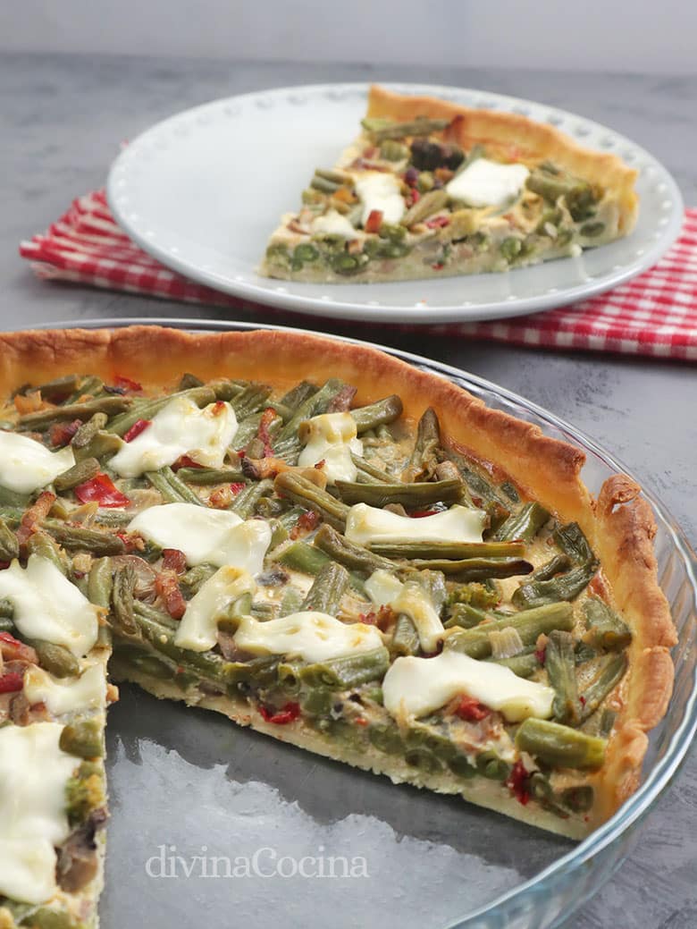 quiche de verduras y queso