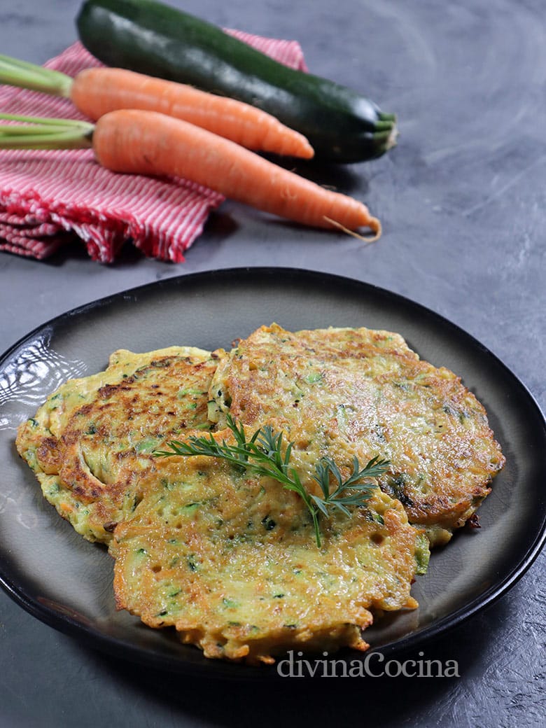 tortitas medallones de verdura