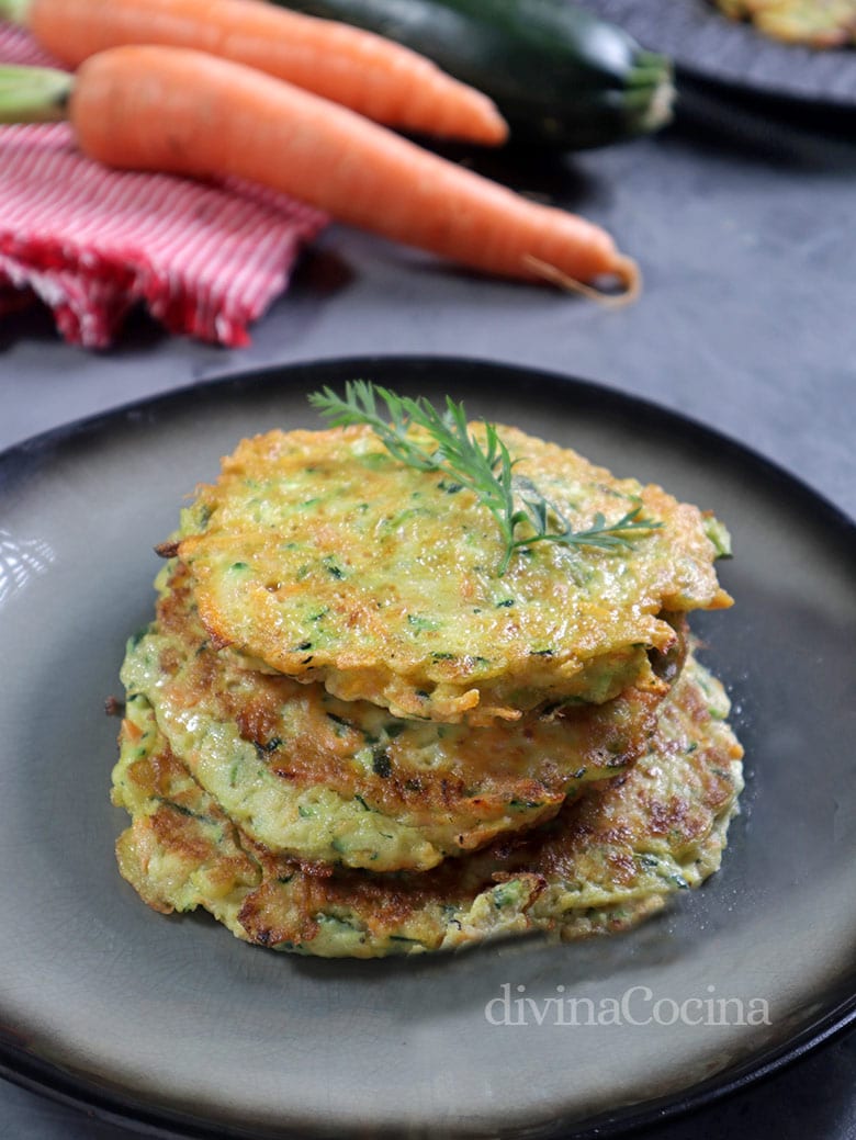 tortitas medallones de verdura