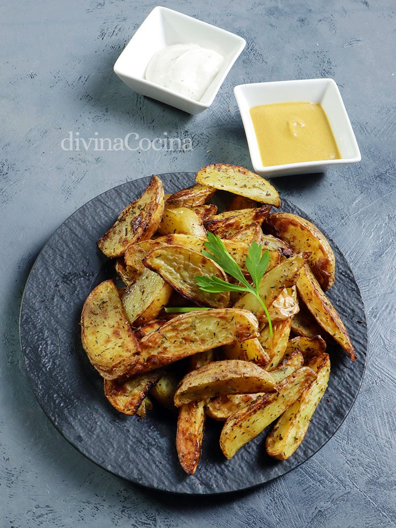 patatas gajo con especias en airfryer