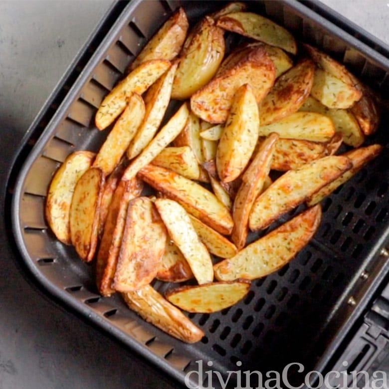 patatas gajo con especias en airfryer