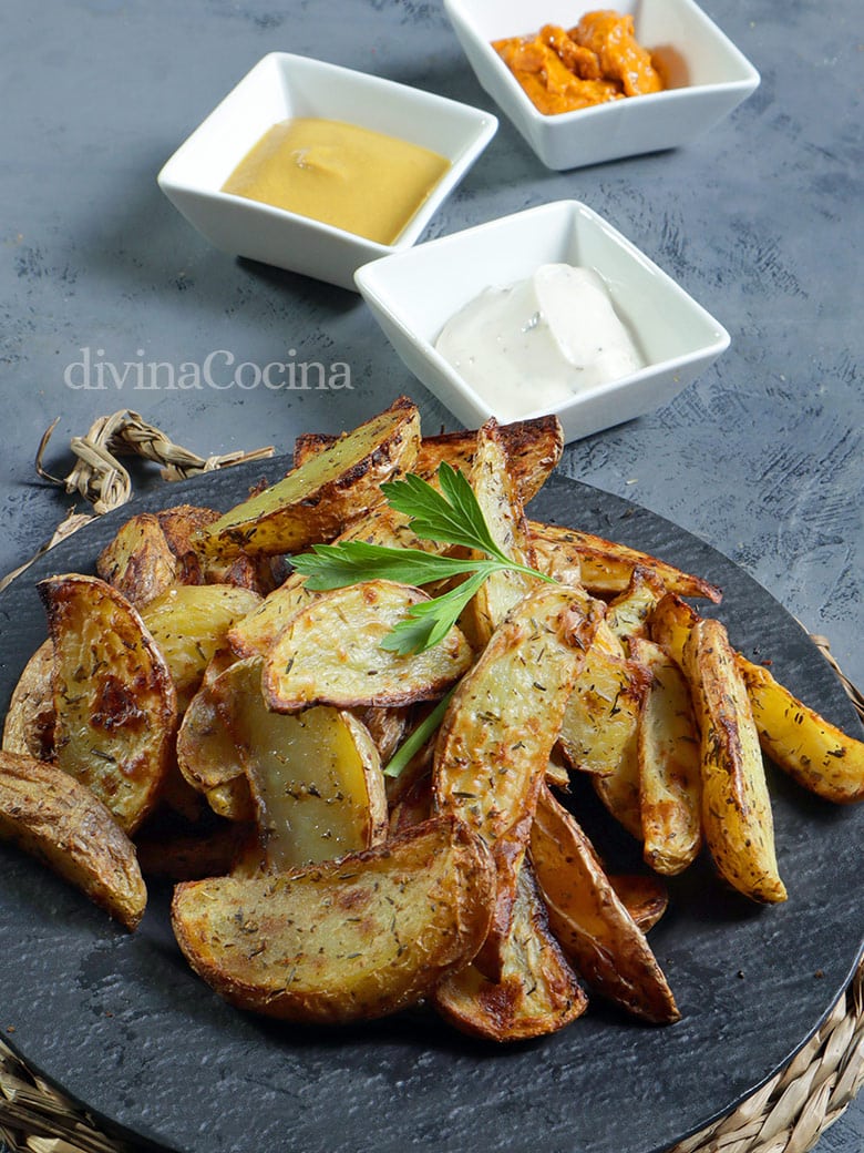 patatas gajo con especias en airfryer