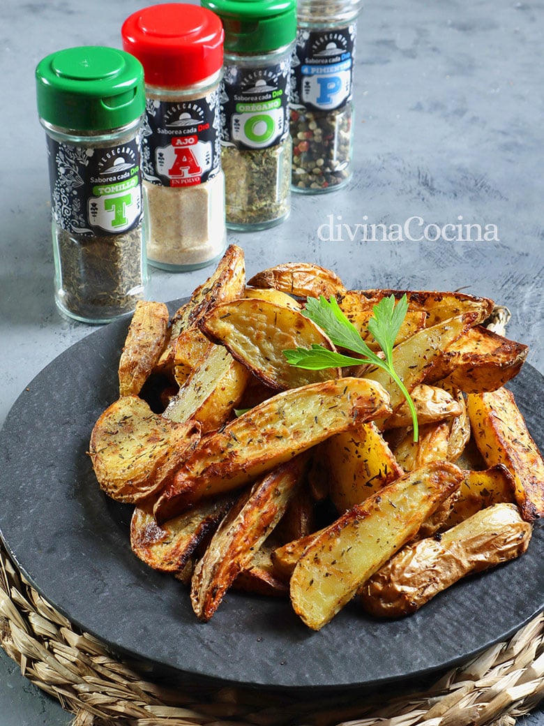 patatas gajo con especias en airfryer