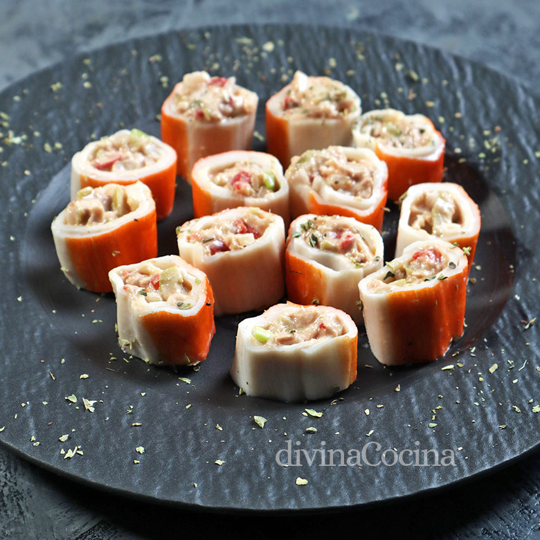 Rollitos de surimi rellenos 21