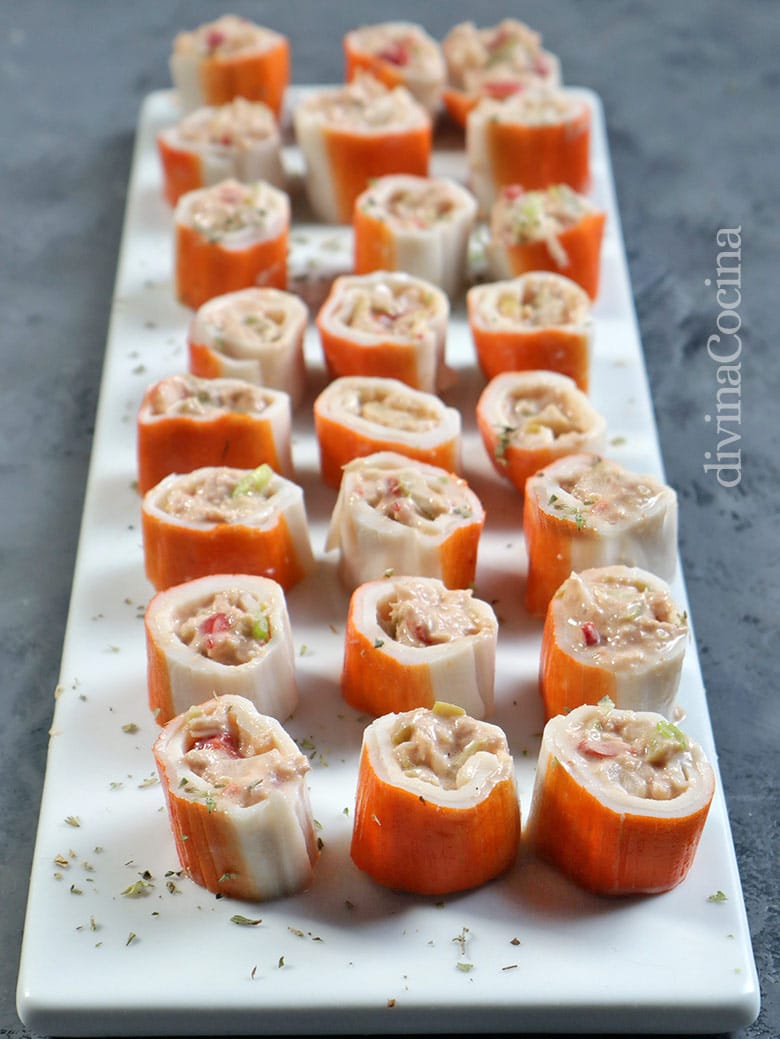 Rollitos de surimi rellenos 25