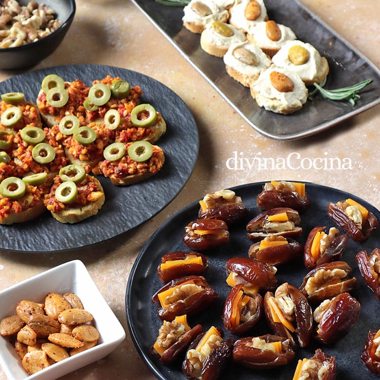 canapes veganos faciles