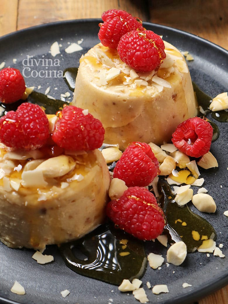 panna cotta de turron 