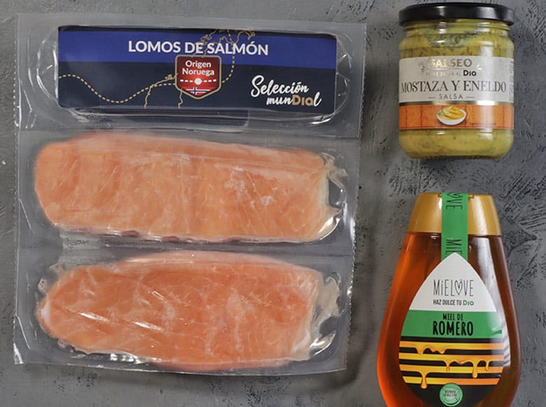 salmon con miel y mostaza ingredientes