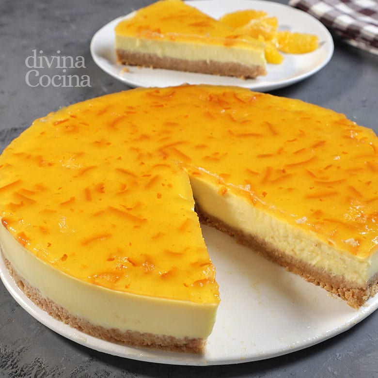 tarta de naranja facil sin horno