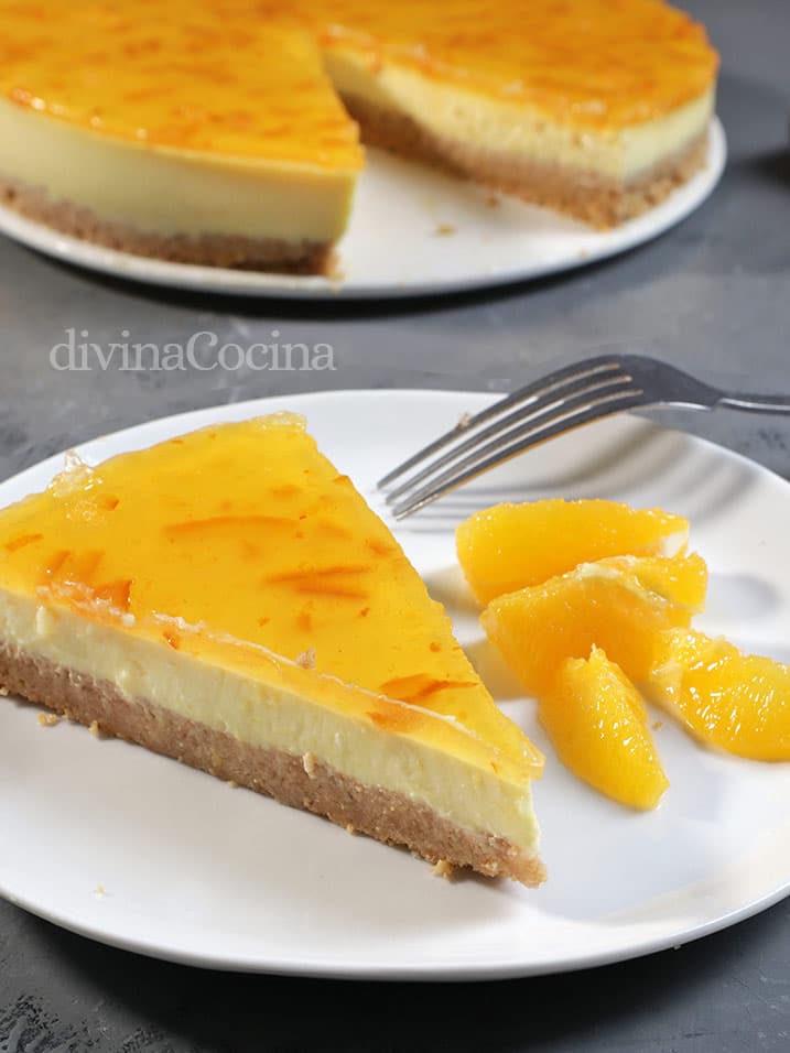 tarta de naranja facil sin horno