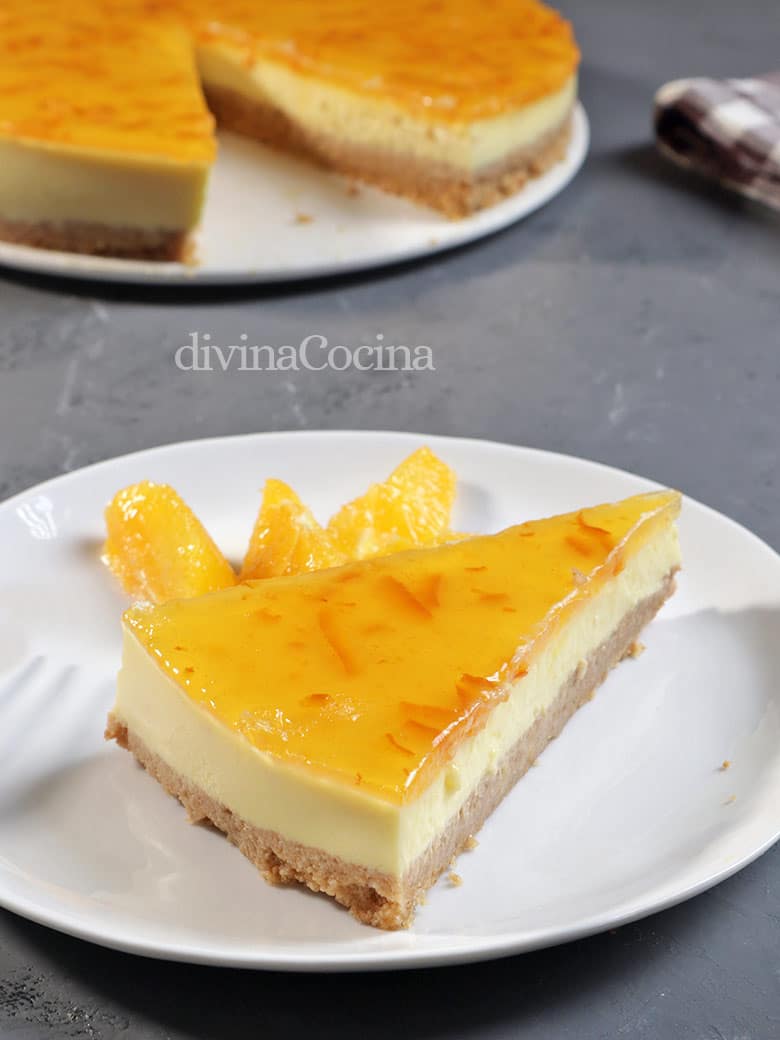 tarta de naranja facil sin horno