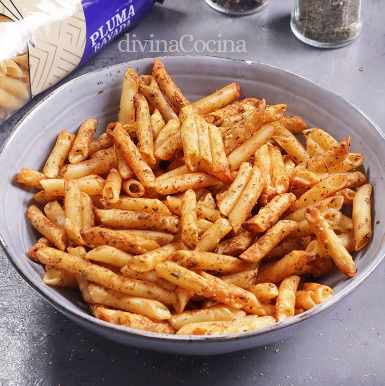 chips de pasta en airfryer