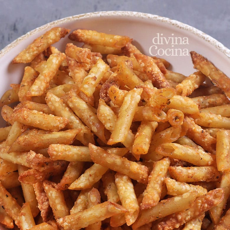 chips de pasta en airfryer