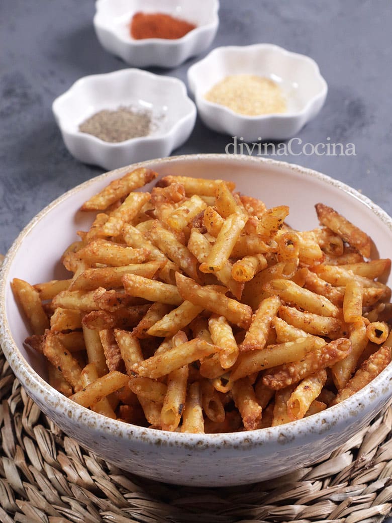 chips de pasta en airfryer