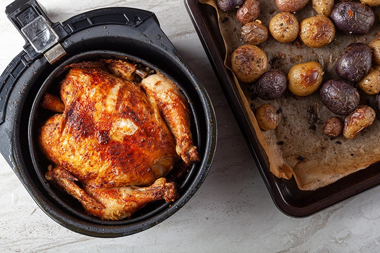 Pollo asado en freidora de aire, el sabor más tradicional sin encender el  horno