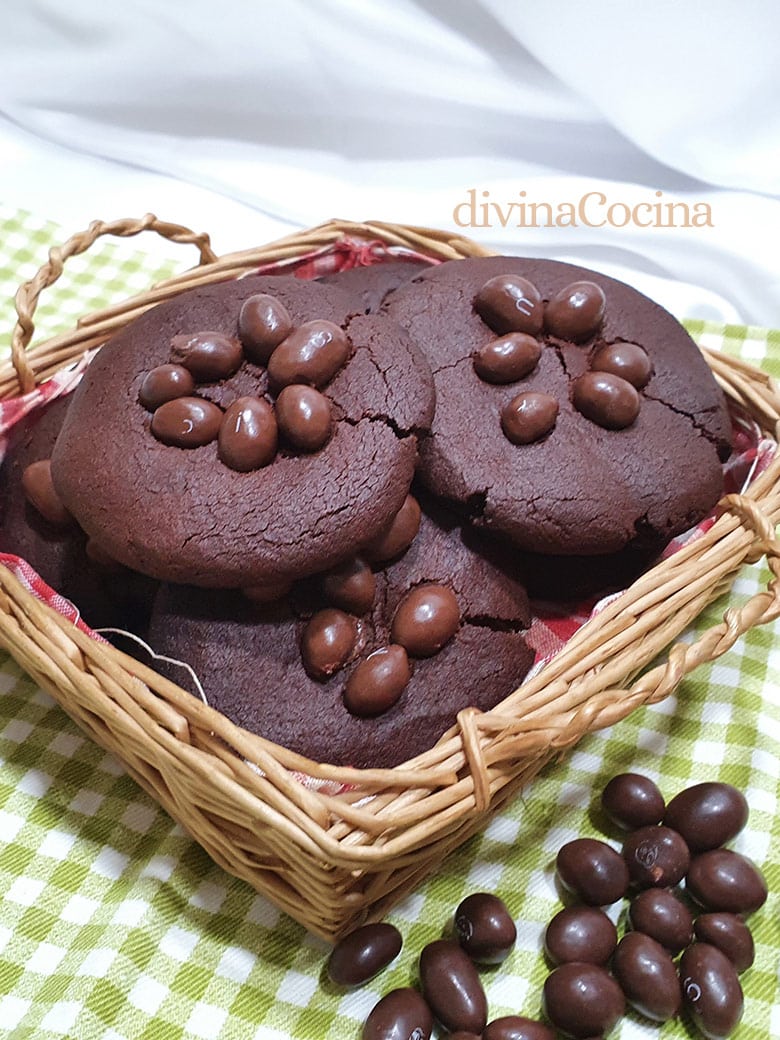 galletas de conguitos y chocolate