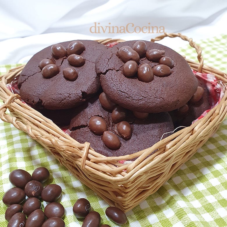 galletas de conguitos y chocolate