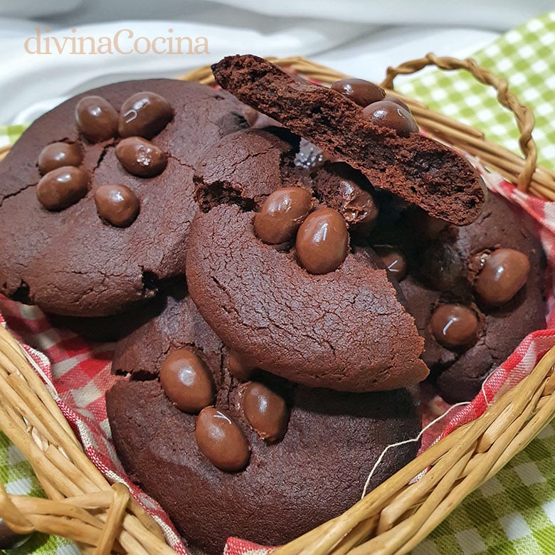 galletas de conguitos y chocolate