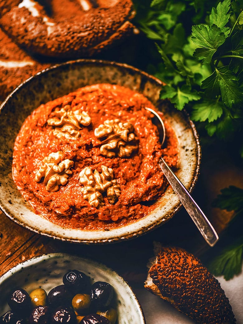 muhammara pimientos rojos y nueces