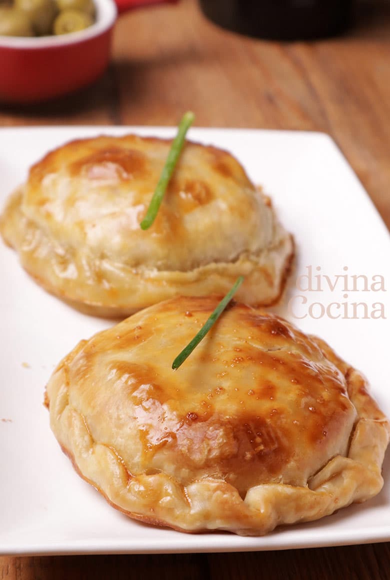 mini solomillo wellington con obleas de empanadillas