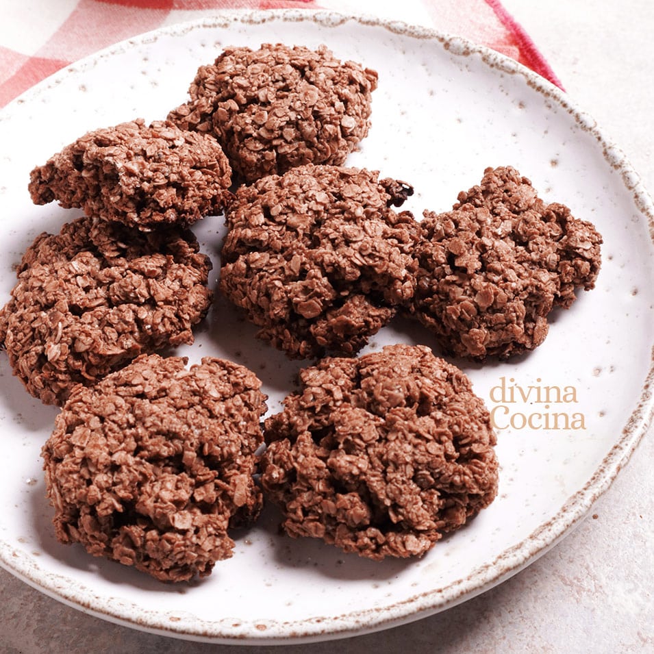 galletas de avena y chocolate