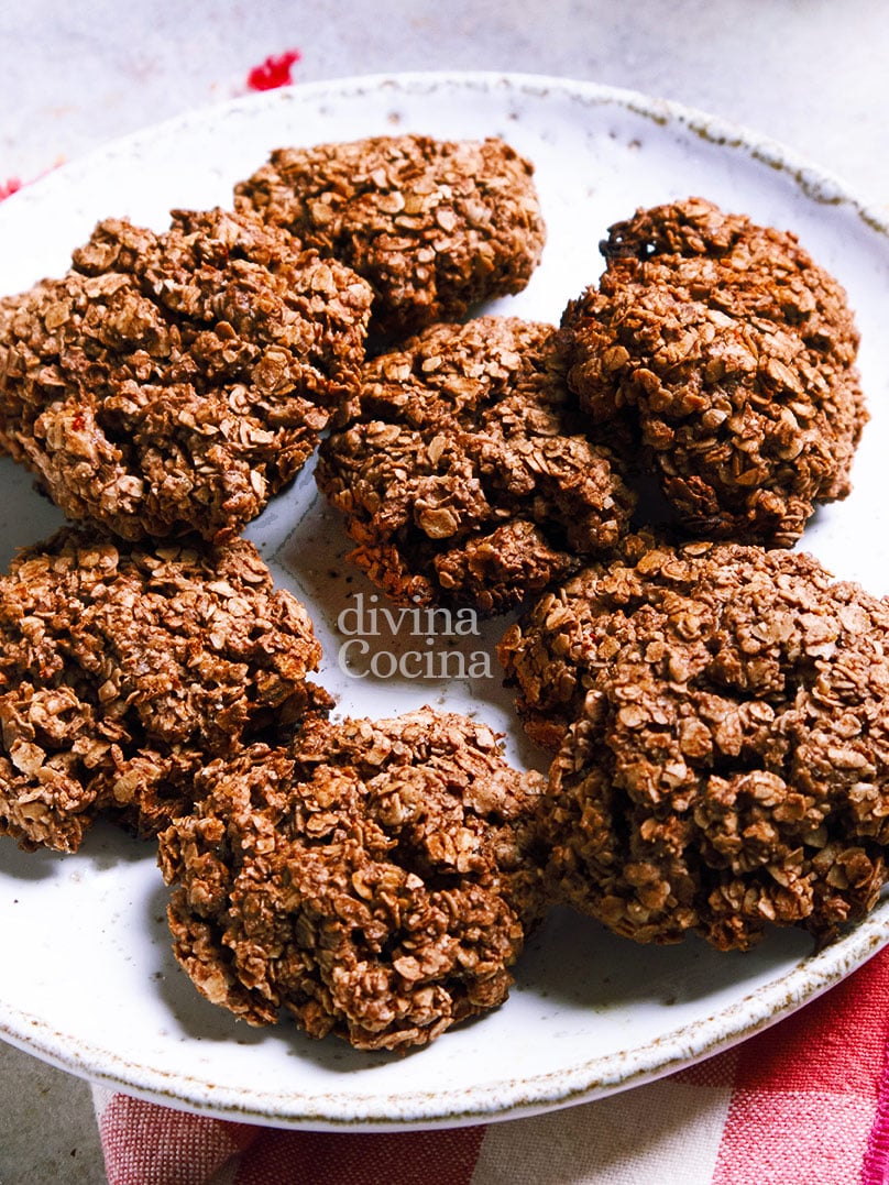 galletas de avena y chocolate