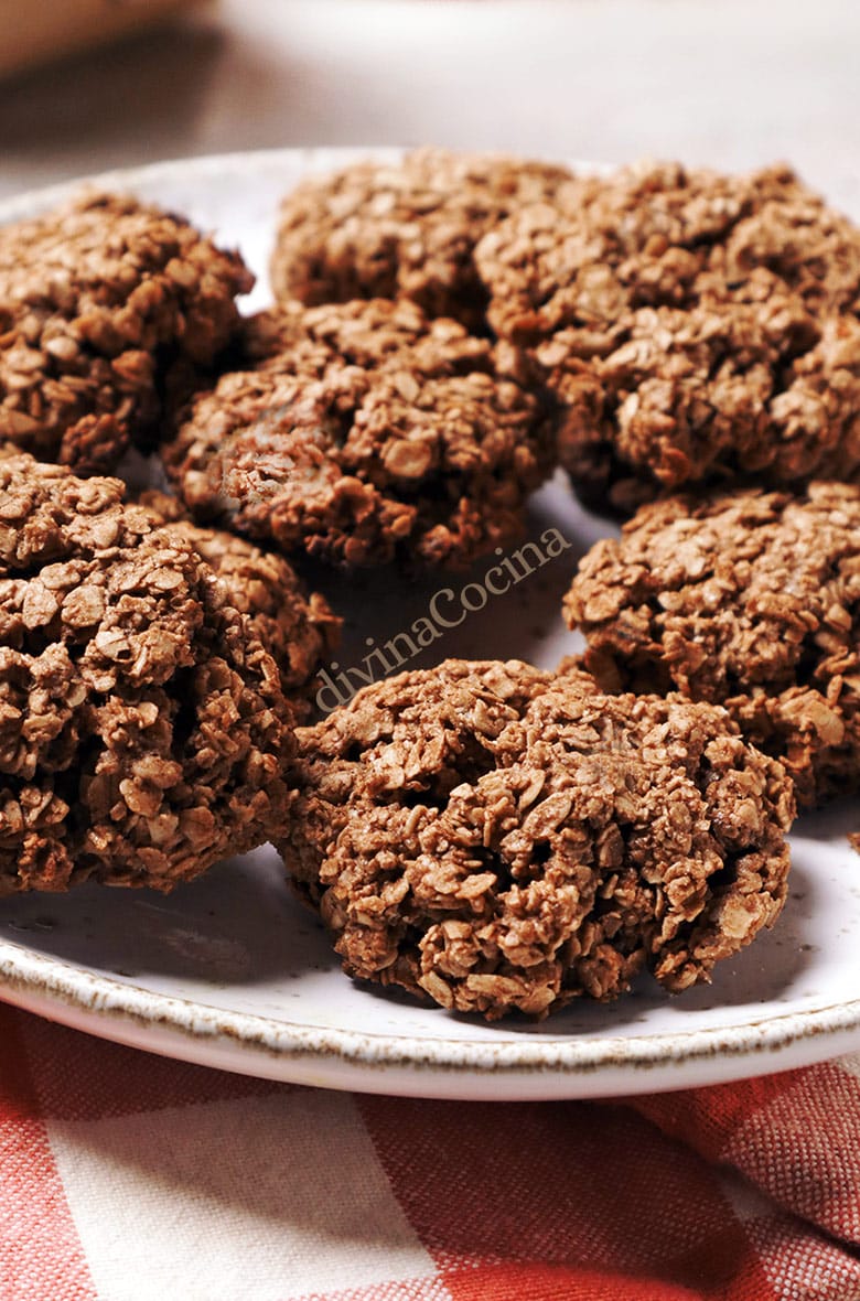 galletas de avena y chocolate