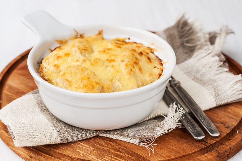 parmentier de patatas gratinado