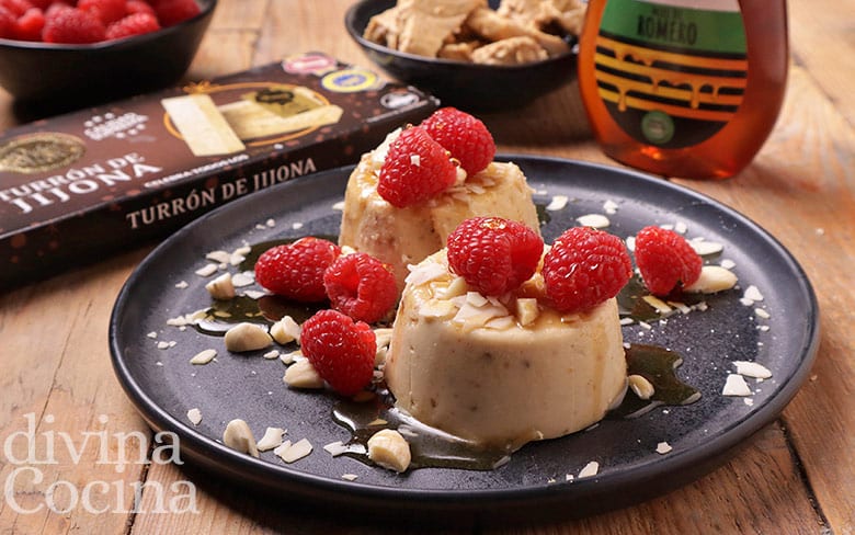 panna cotta de turron