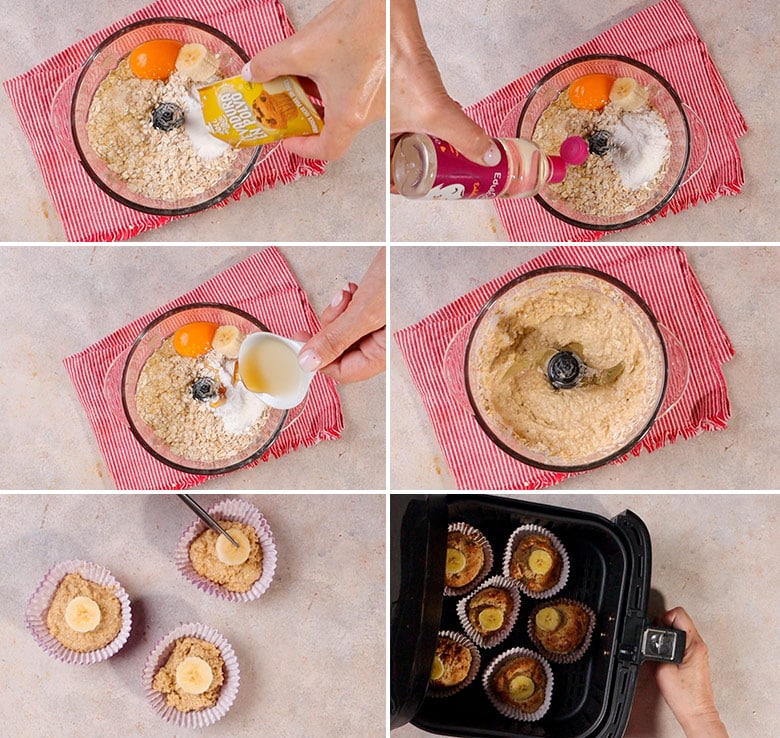 muffins de avena y platano 