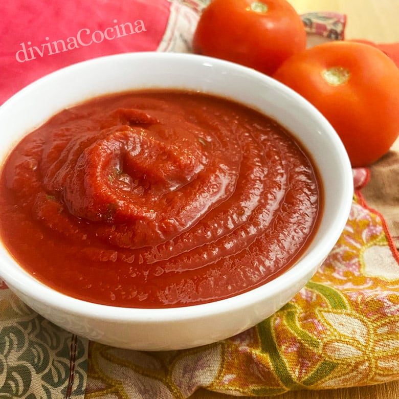 hacer salsa passata de tomates