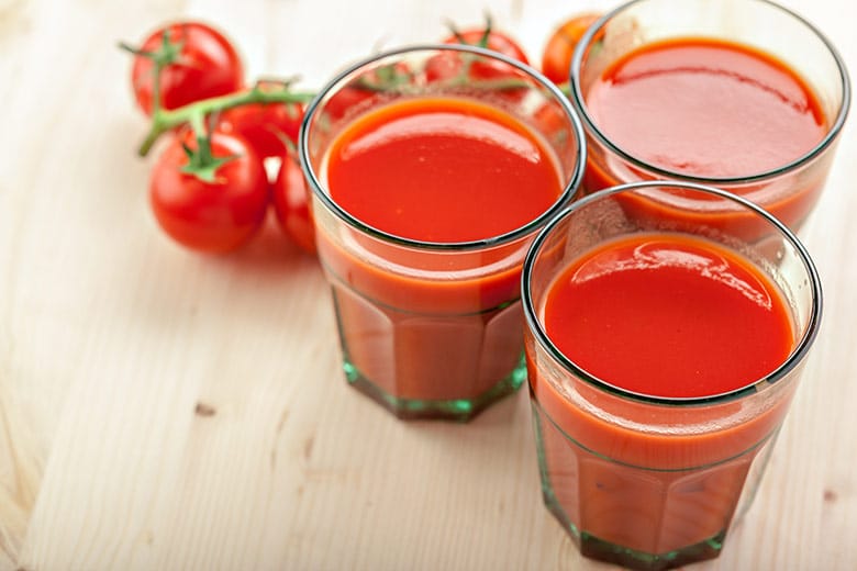 zumo de tomate casero