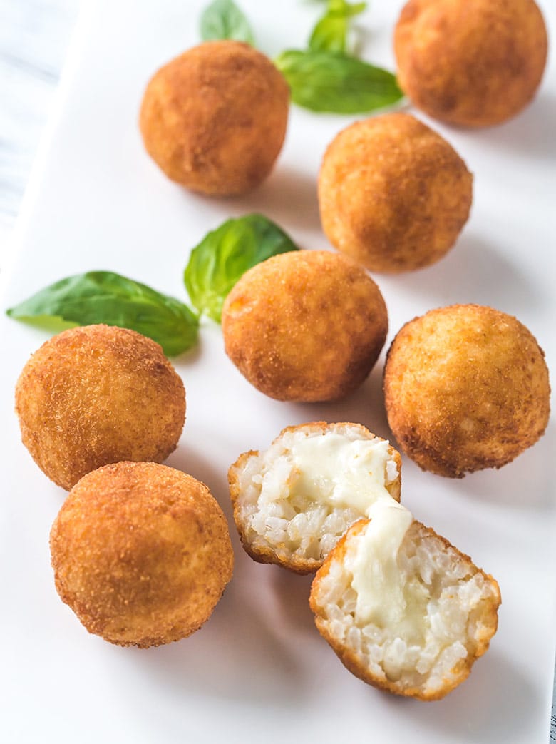 arancini bolas de arroz rellenas