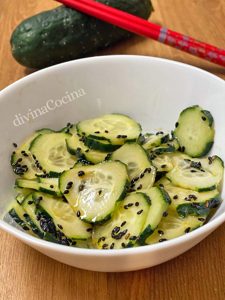 ensalada japonesa de pepino sunomomo