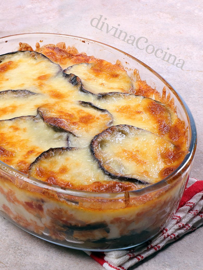 musaka de berenjenas con bacalao