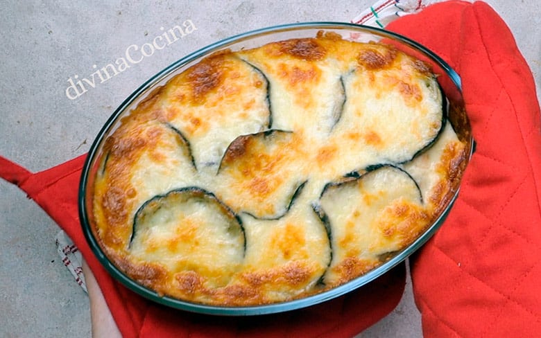 musaka de berenjenas con bacalao