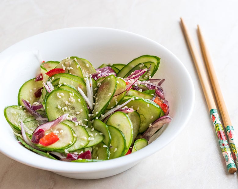 ensalada japonesa de pepino sunomomo