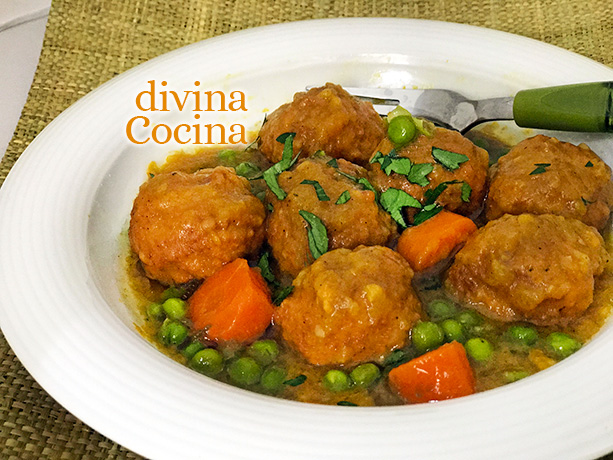 albondigas jardinera plato