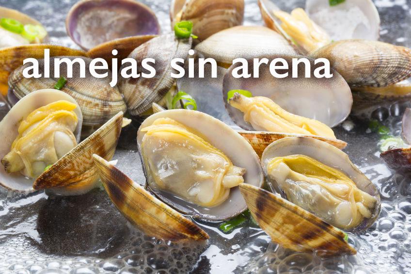 Almejas sin arena