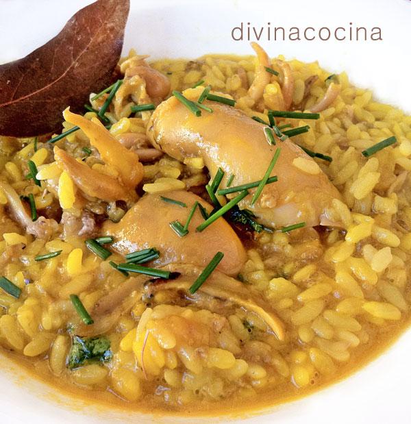 arroz con chipirones